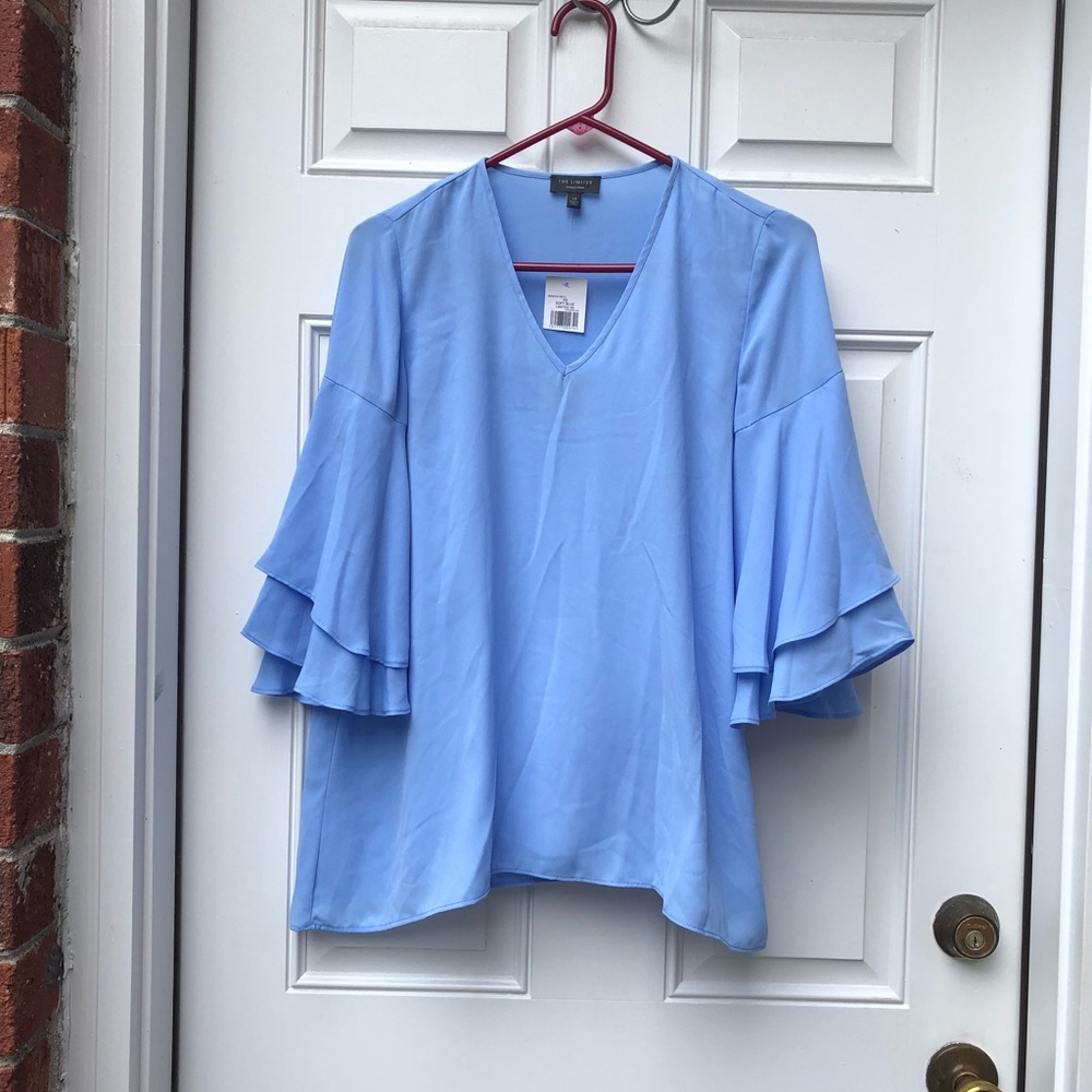 The Limited Blue Bell Blouse